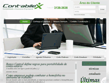 Tablet Screenshot of contabilex.com.br